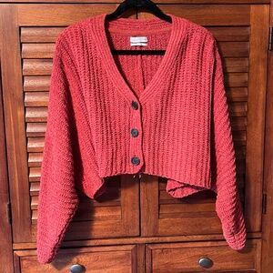 Urban Outfitters Womens Rust Knit Cardigan